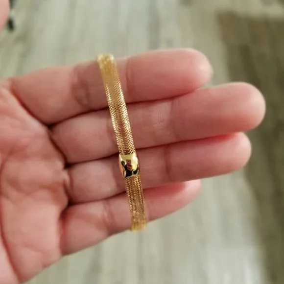 Bracelet mesh style 18k gold - ONLY 1 left!!! - Picture 1 of 15